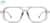 Front view of Z87.1 Safety Glasses 748423 in Gray thumbnail