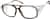 Angle view of Z87.1 Safety Glasses 748425 in Tortoiseshell thumbnail