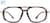 Front view of Z87.1 Safety Glasses 748425 in Tortoiseshell thumbnail