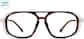 Front view of Z87.1 Safety Glasses 748425 in Tortoiseshell thumbnail