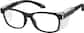 Angle view of Z87.1 Safety Glasses 748521 in Black thumbnail