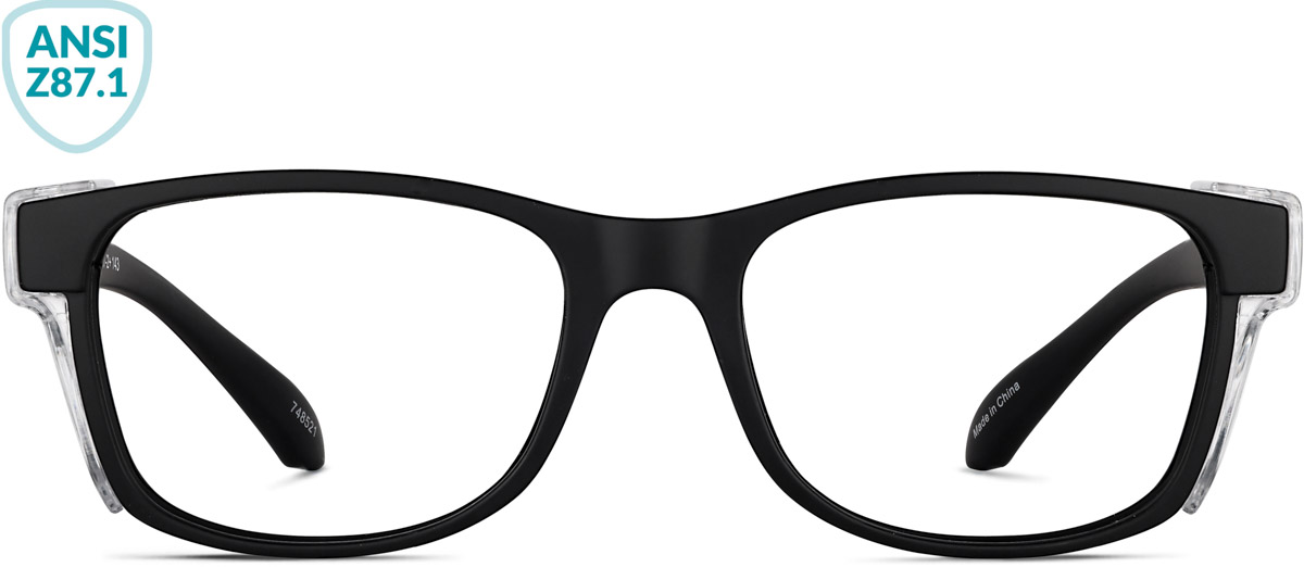 Black Z87.1 Safety Glasses