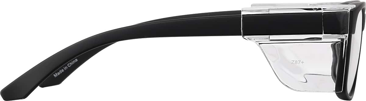 Side view of Z87.1 Safety Glasses 748521 in Black