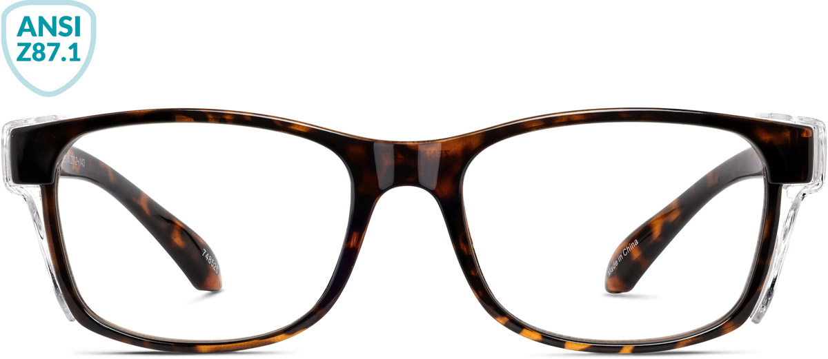Tortoiseshell Z87.1 Safety Glasses