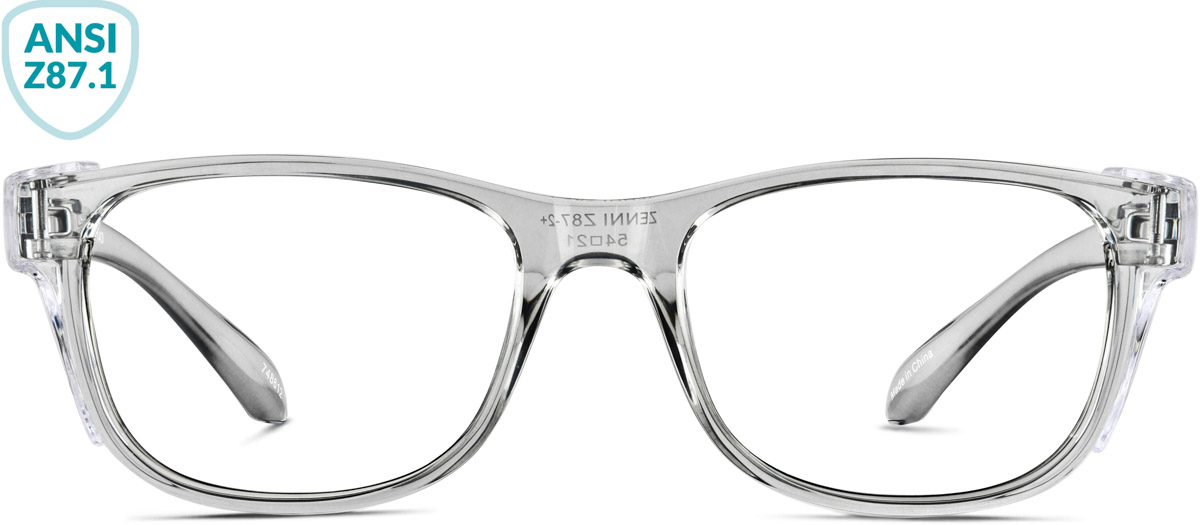 Gray Z87.1 Safety Glasses