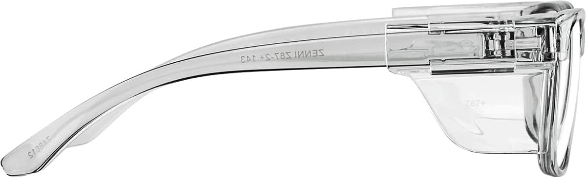 Side view of Z87.1 Safety Glasses 748612 in Gray