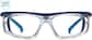 Front view of Z87.1 Safety Glasses 748716 in Blue thumbnail