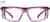 Front view of Z87.1 Safety Glasses 748717 in Purple thumbnail