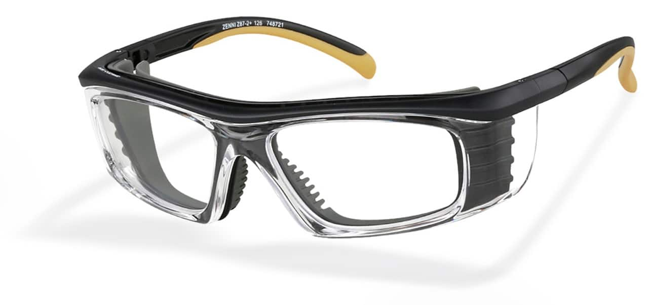 Angle view of Z87.1 Safety Glasses 748721 in Black