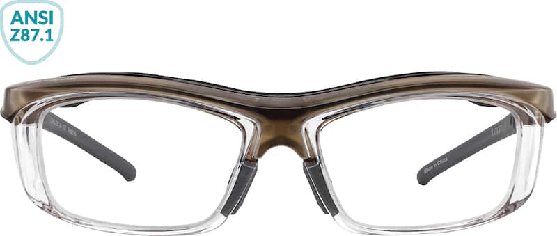 Brown Z87.1 Safety Glasses