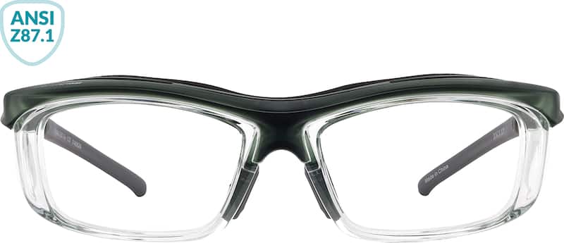 Green Z87.1 Safety Glasses