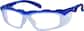 Angle view of Z87.1 Safety Glasses 748916 in Blue thumbnail