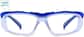 Front view of Z87.1 Safety Glasses 748916 in Blue thumbnail