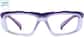 Front view of Z87.1 Safety Glasses 748917 in Purple thumbnail