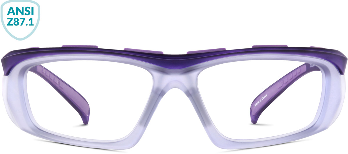 Purple Z87.1 Safety Glasses