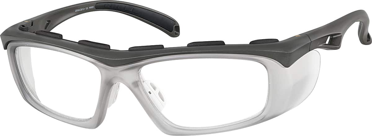 Angle view of Z87.1 Safety Glasses 748920 in Gray