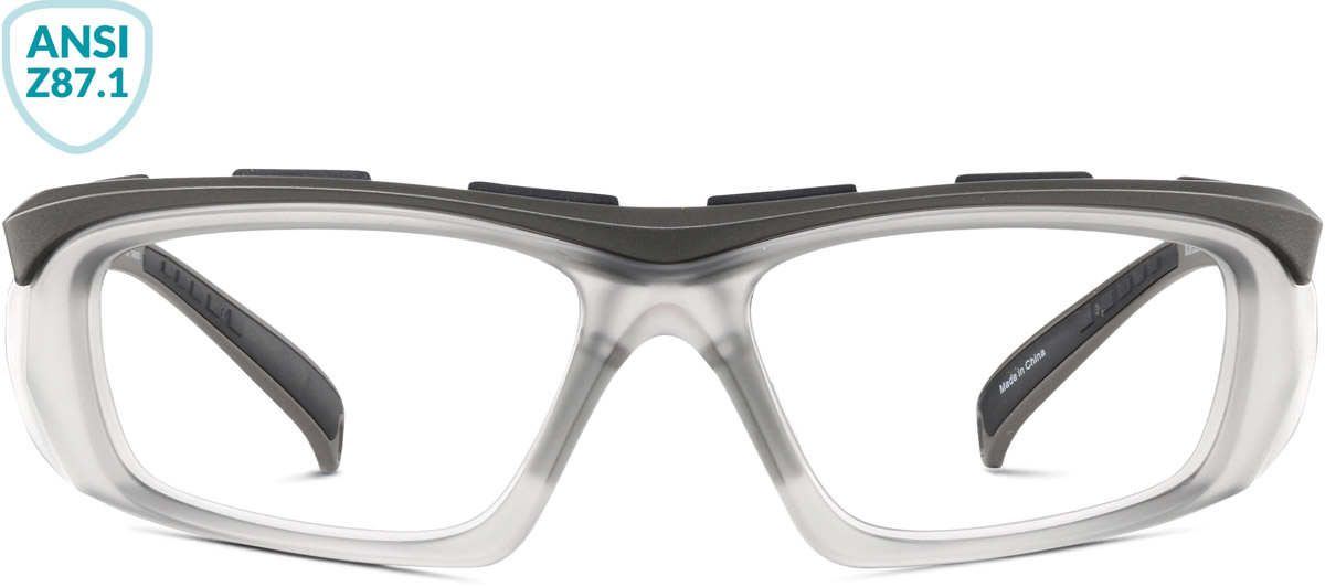 Gray Z87.1 Safety Glasses