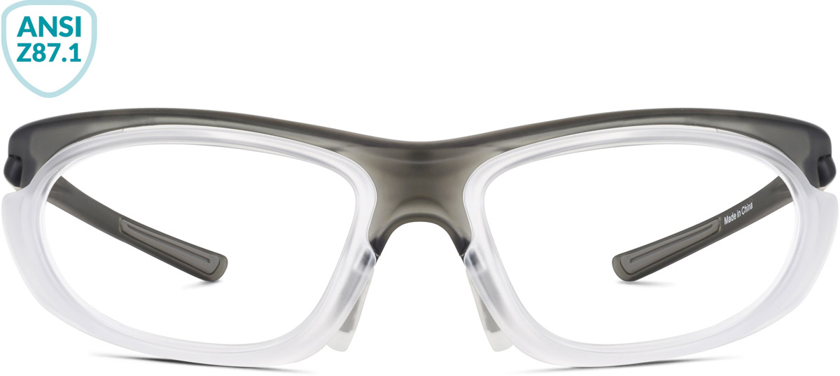 Gray Z87.1 Safety Glasses