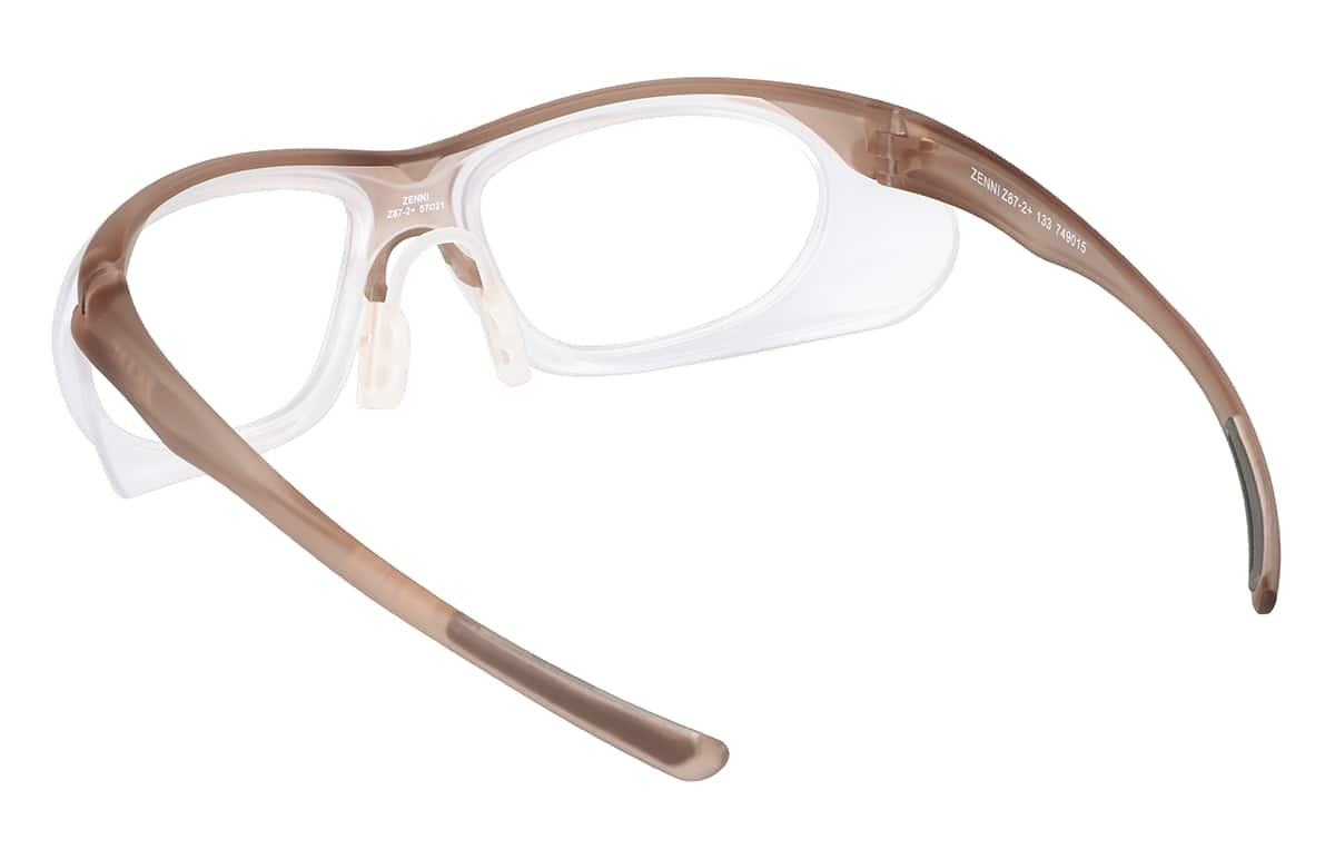 Brown Z87.1 Safety Glasses #749015 | Zenni Optical Canada