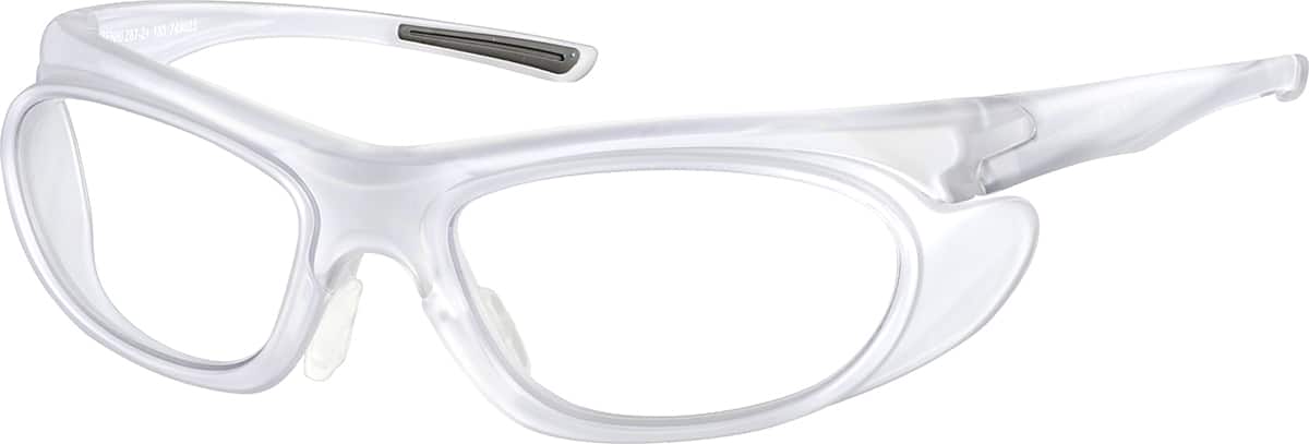 Angle view of Z87.1 Safety Glasses 749023 in Clear