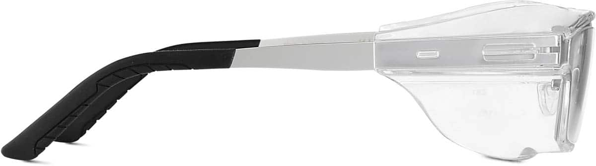 Side view of Z87.1 Safety Glasses 749211 in Silver