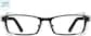 Front view of Z87.1 Safety Glasses 749221 in Black thumbnail