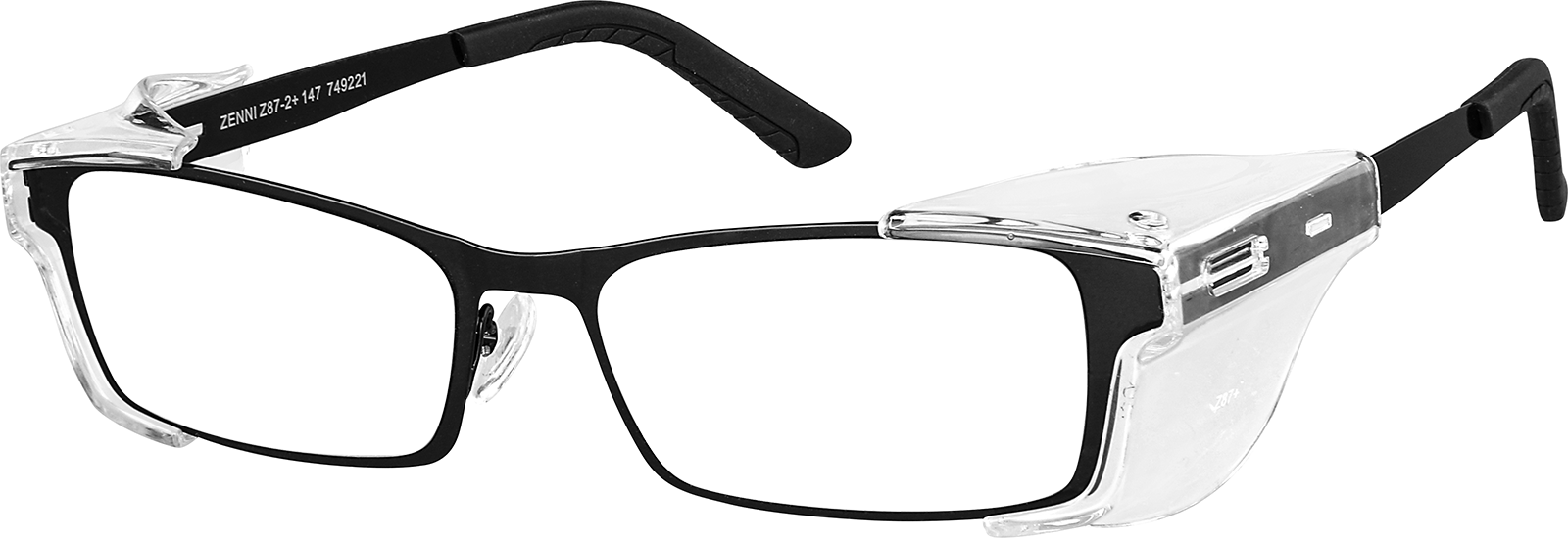 Black Z87.1 Safety Glasses #749221 | Zenni Optical
