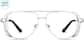 Front view of Z87.1 Safety Glasses 749411 in Silver thumbnail
