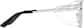Side view of Z87.1 Safety Glasses 749411 in Silver thumbnail