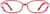 Front view of Kids' Protective Glasses 749518 in Red thumbnail