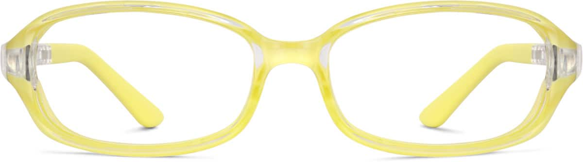 Front view of Kids' Protective Glasses 749522 in Yellow