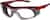 Angle view of Z87.1 Safety Glasses 749618 in Red thumbnail