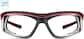 Front view of Z87.1 Safety Glasses 749618 in Red thumbnail