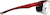 Side view of Z87.1 Safety Glasses 749618 in Red thumbnail