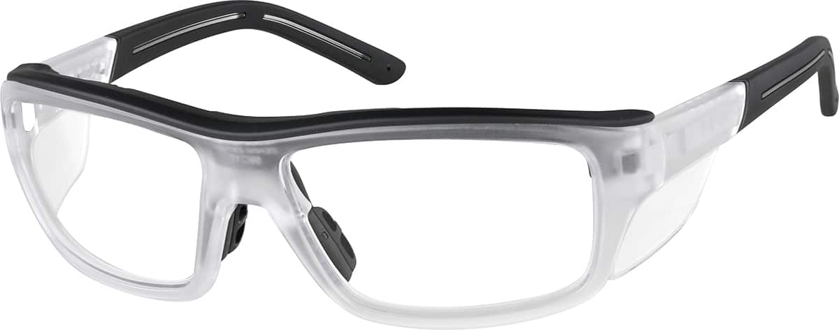 Angle view of Z87.1 Safety Glasses 749723 in Translucent