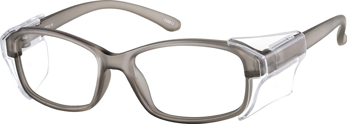 Angle view of Z87.1 Safety Glasses 749812 in Gray