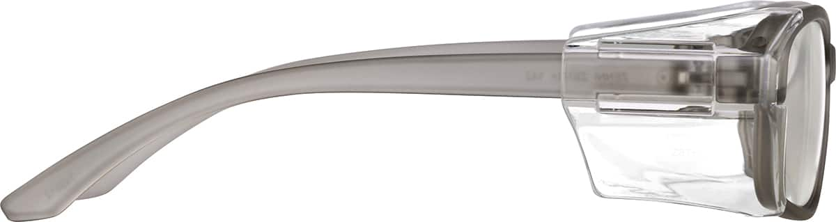 Side view of Z87.1 Safety Glasses 749812 in Gray