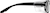 Side view of Z87.1 Safety Glasses 749821 in Black thumbnail
