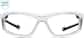 Front view of Z87.1 Safety Glasses 749930 in White thumbnail