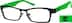 Rectangle Glasses 751124 in Green
