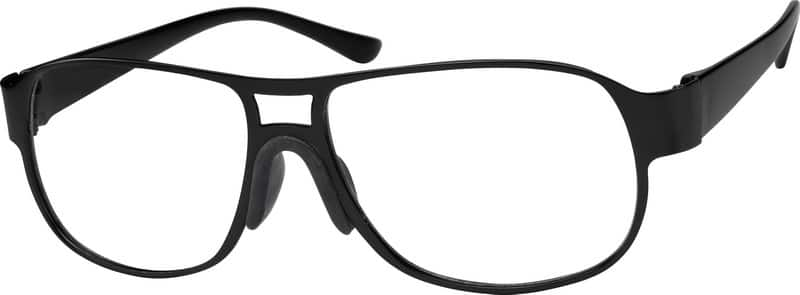 Angle view of Aviator Glasses 752521 in Black