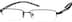 Rectangle Glasses 753821 in Black