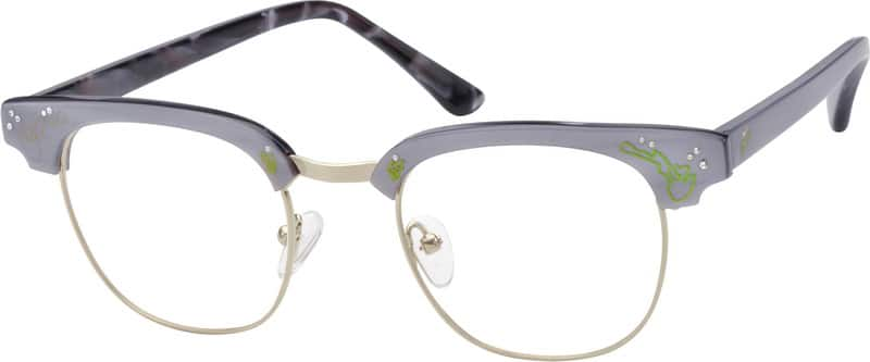 Angle view of Square Glasses 754012 in Gray