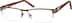 Rectangle Glasses 754715 in Brown