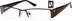 Rectangle Glasses 755215 in Brown