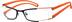 Rectangle Glasses 755922 in Orange