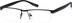 Rectangle Glasses 764921 in Black
