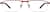 Front view of Rectangle Glasses 765915 in Brown thumbnail