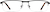 Front view of Rectangle Glasses 765921 in Black thumbnail