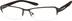 Titanium Rectangle Glasses 767215 in Brown